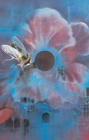 David Heywood Bee on flower 
